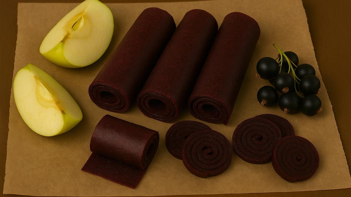 Пастила из яблок и чёрной смородины Пастила из яблок и чёрной смородины