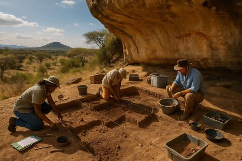 Первая группа фигур с руками и предметами датируется XI века — Виктор Сингх