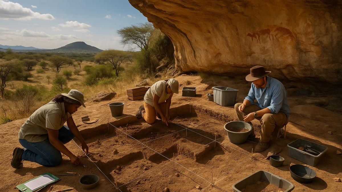 Археологи за работой в Какапеле