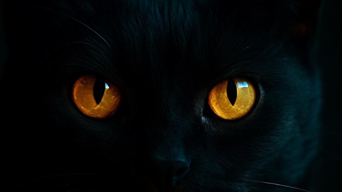 Глаза чёрной кошки