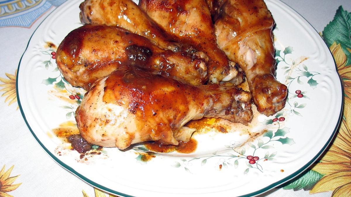 Запечённые куриные голени