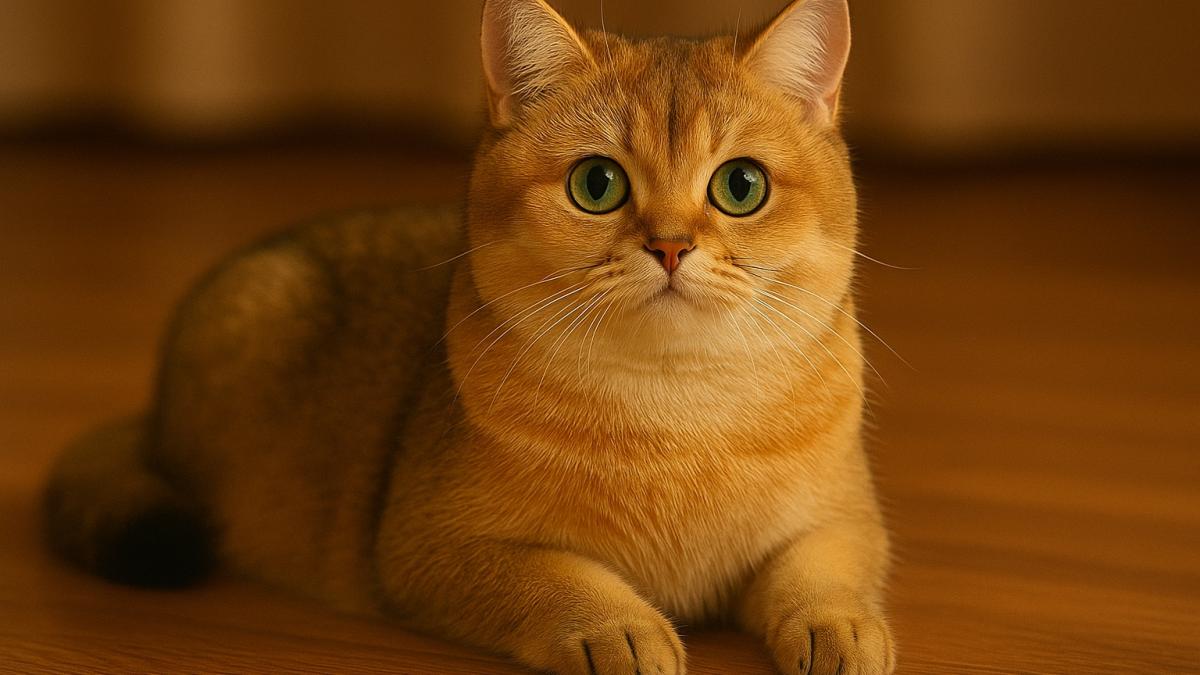 Кот золотая шиншилла