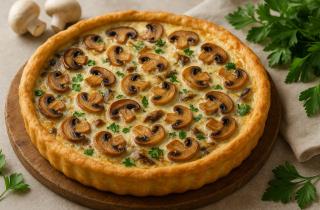 Жаль, раньше жарил грибы неправильно: теперь всегда добавляю сыр — пирог получается ароматнее леса