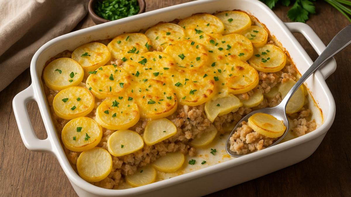 Запеканка с репой и фаршем Запеканка с репой и фаршем