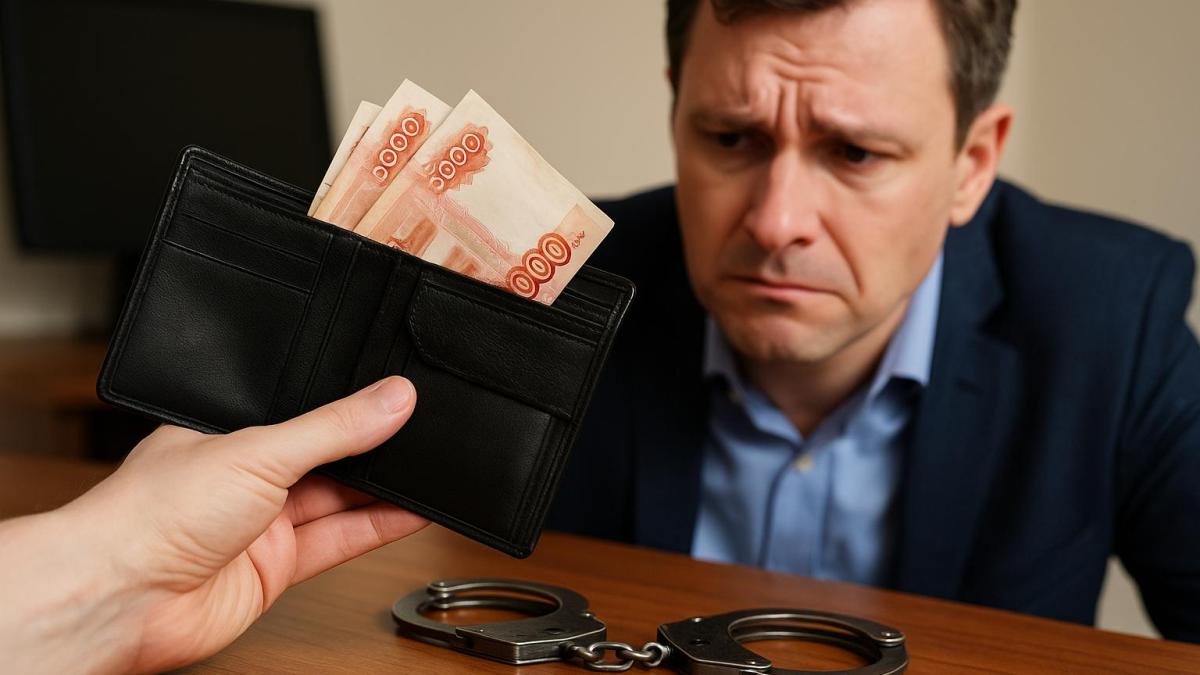 Арест за взятку