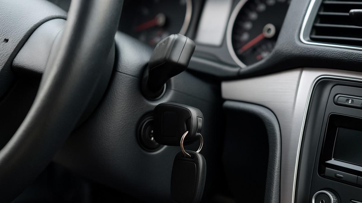 Ключ в замке зажигания