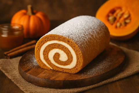 Сочетание молока и растительного масла в тесте делает бисквитный рулет пластичным — повар