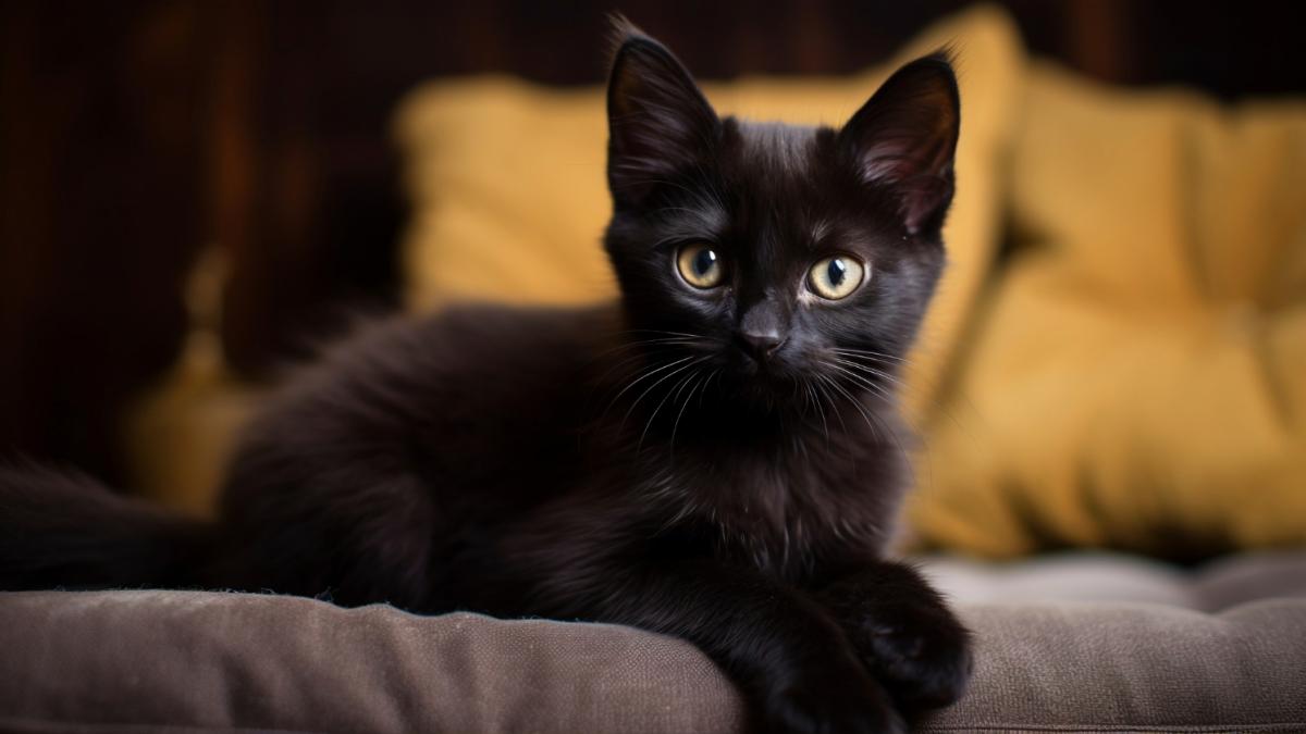Черный котенок Черный котенок