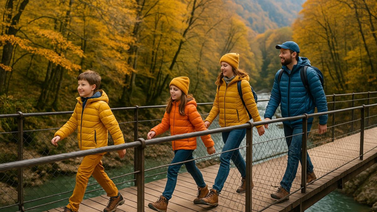 Семейная прогулка в горах Семейная прогулка в горах