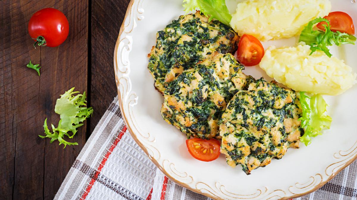 Куриные грудки со шпинатом