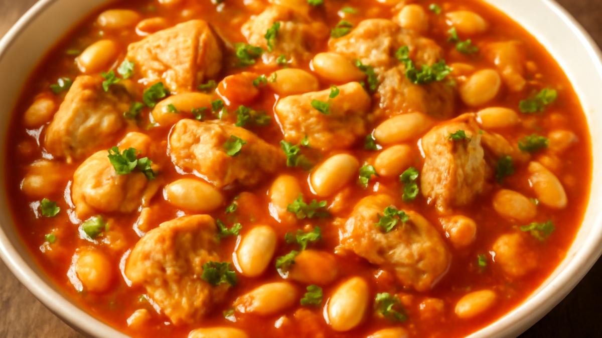 Подлива из курицы с фасолью Подлива из курицы с фасолью