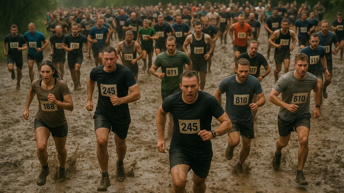 массовый кросс по грязи