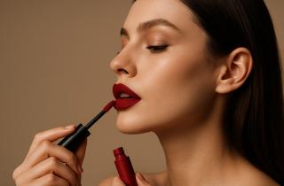 Праймер наносят на Т-зону для стойкости новогоднего макияжа — Тина Свигкоу