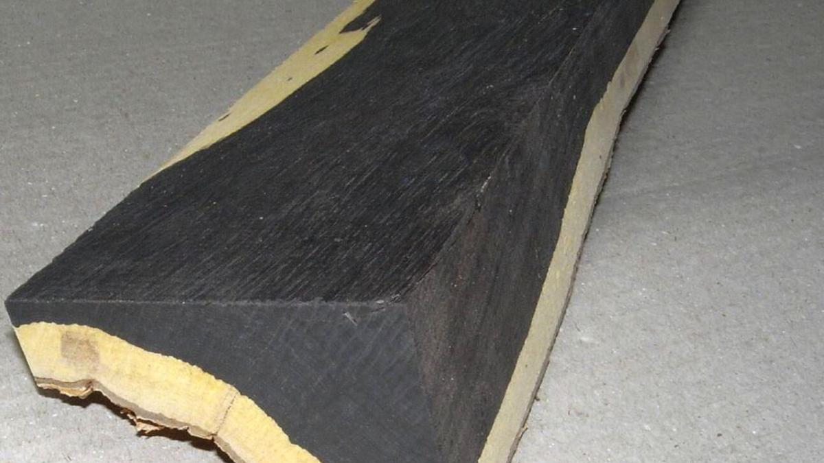 Обрезок ствола гренадила (африканское черное дерево) с заболонью Обрезок ствола гренадила (африканское черное дерево) с заболонью