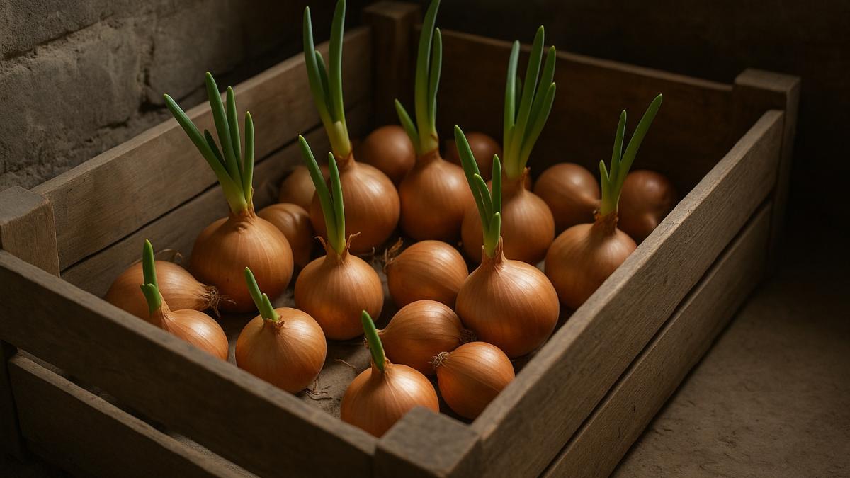 Проросшие луковицы