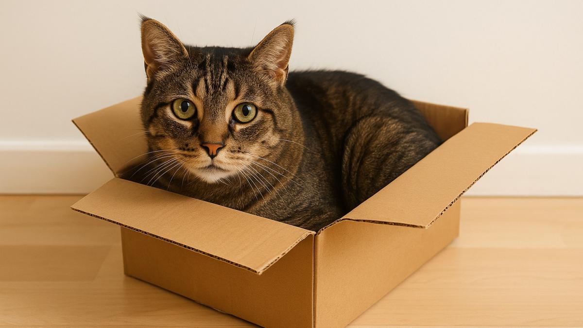 Кот в коробке