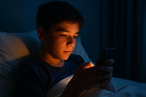 Учёные установили, что циркадные ритмы нарушает синий свет от смартфонов перед сном