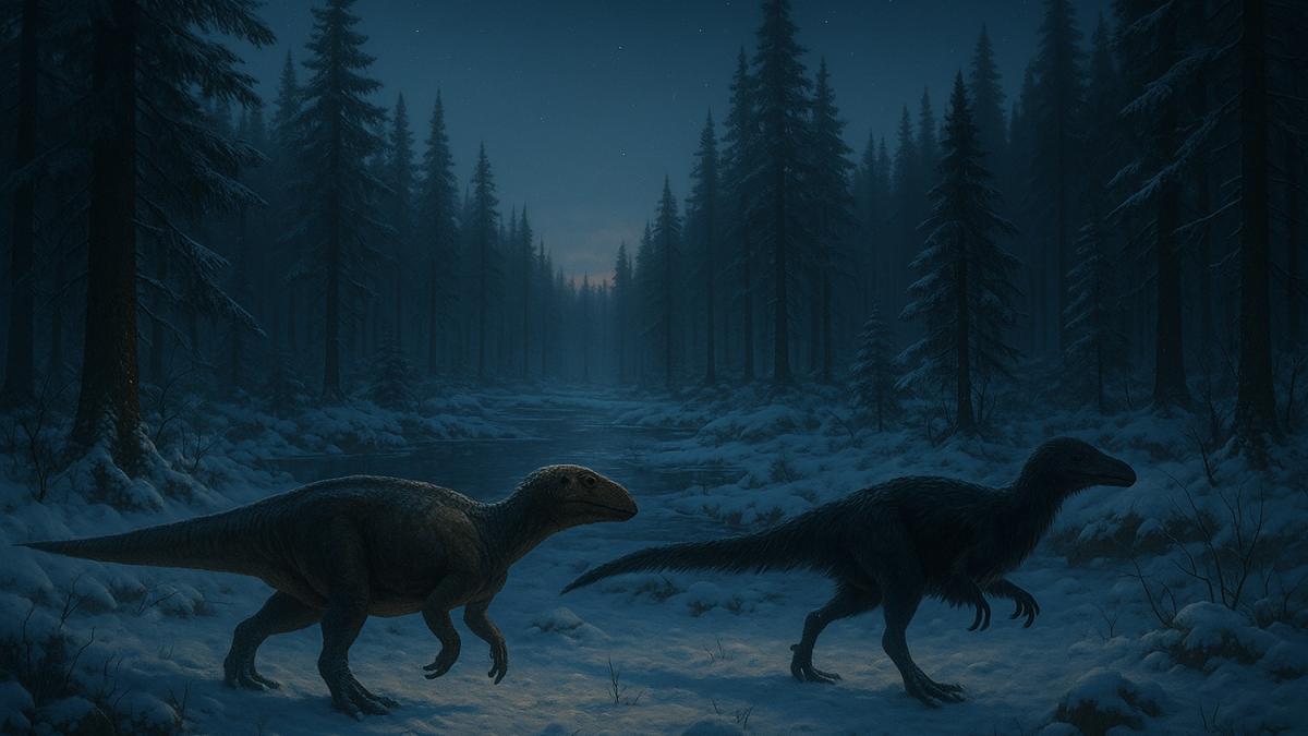 Полярные динозавры в сумерках