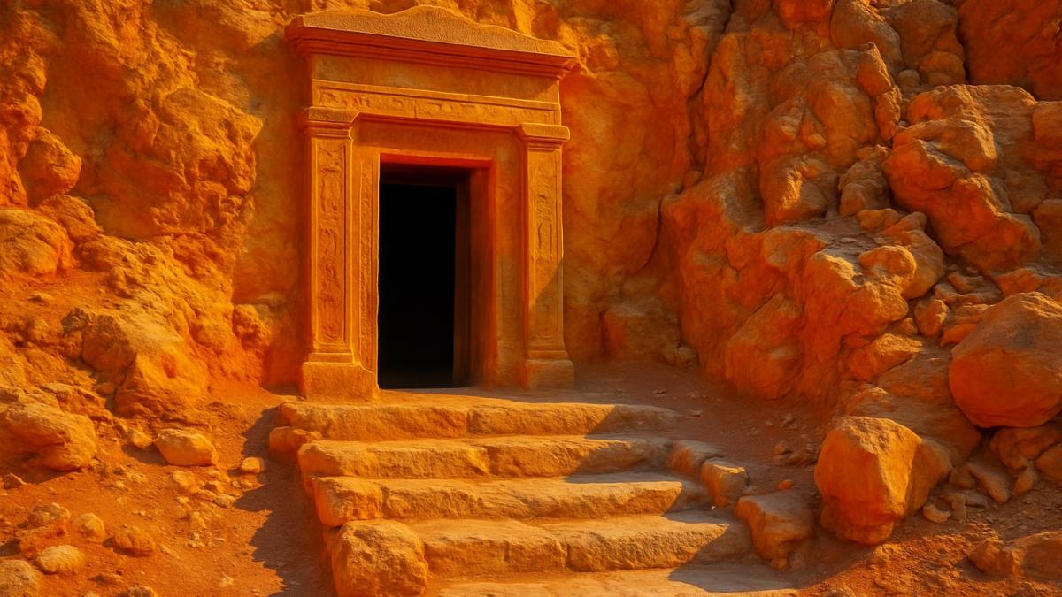 Вход в египетскую гробницу