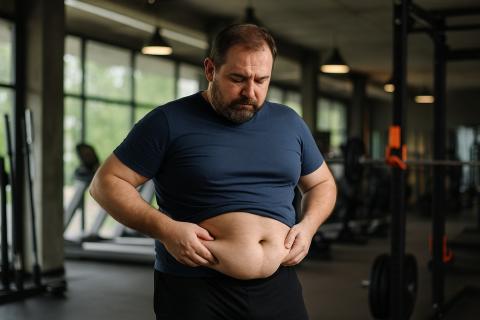 Жир уходит неравномерно из-за особенностей организма