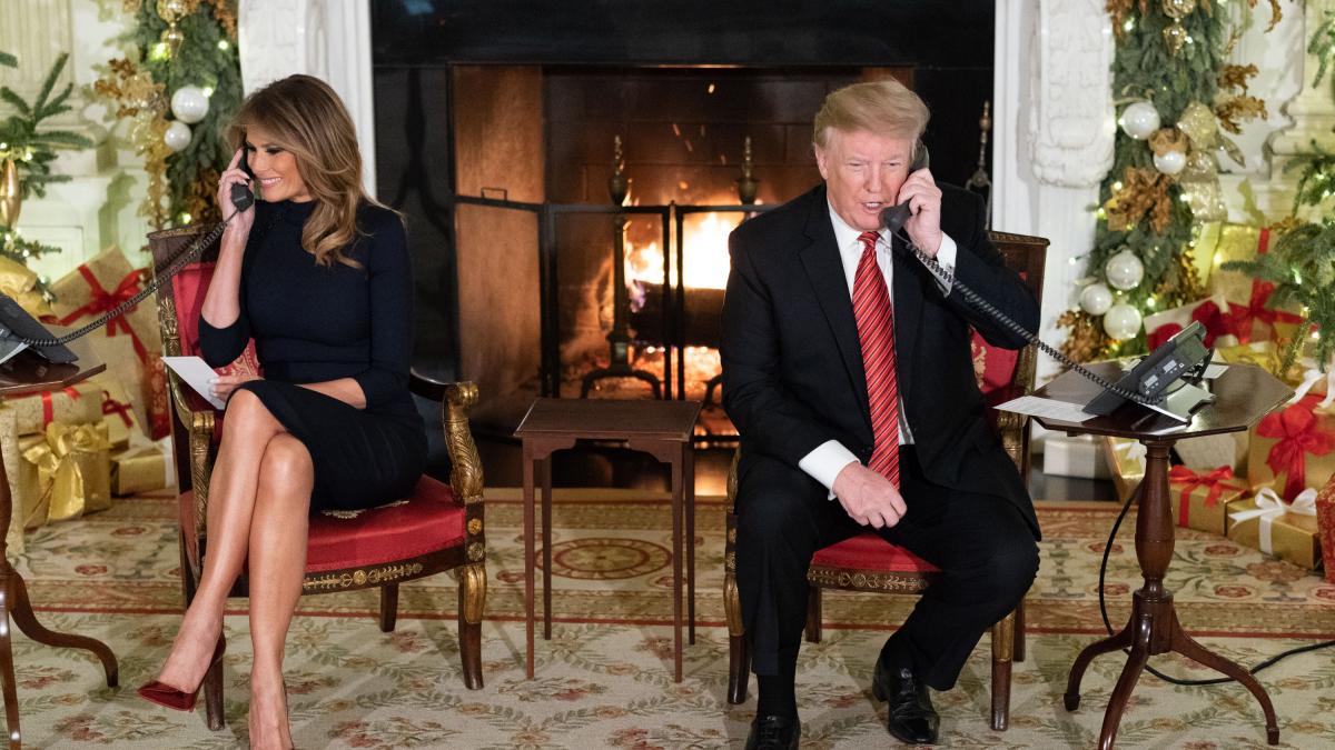 Президент Дональд Трамп вместе с первой леди Меланией Трамп Президент Дональд Трамп вместе с первой леди Меланией Трамп
