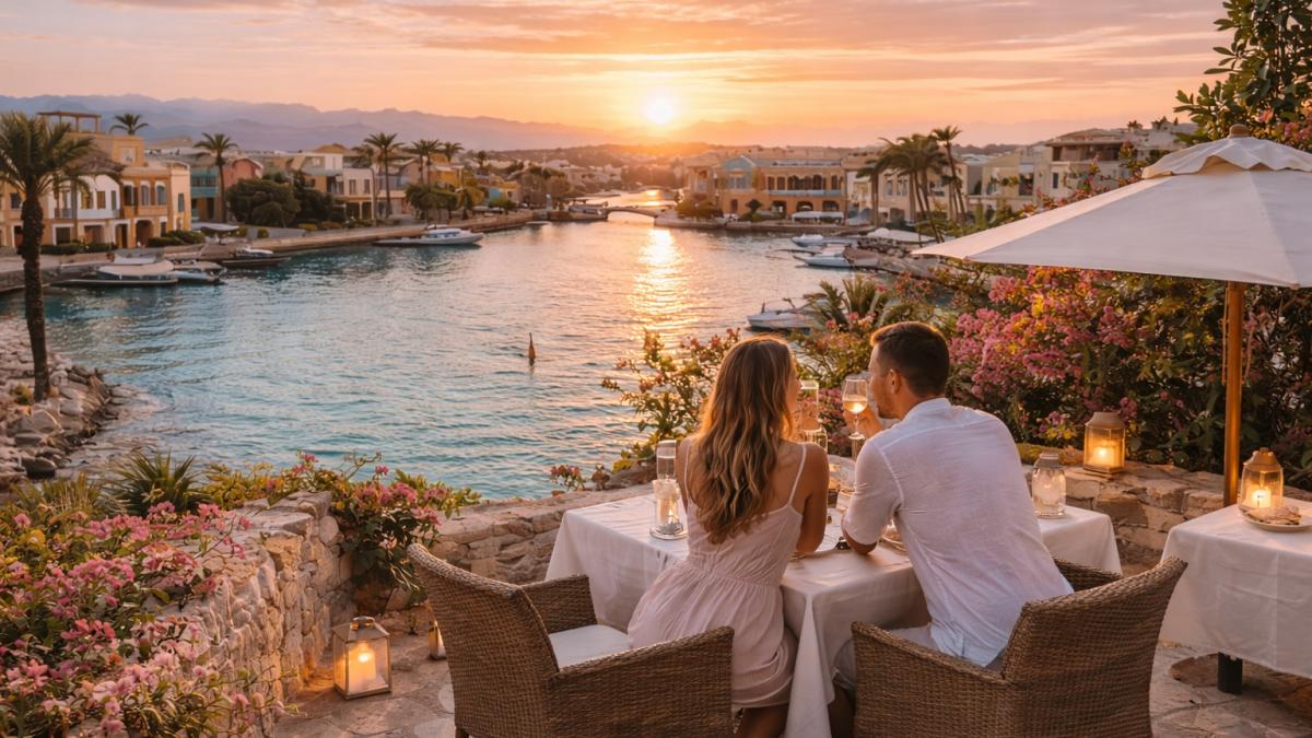 Пара отдыхает на спокойном отдыхе