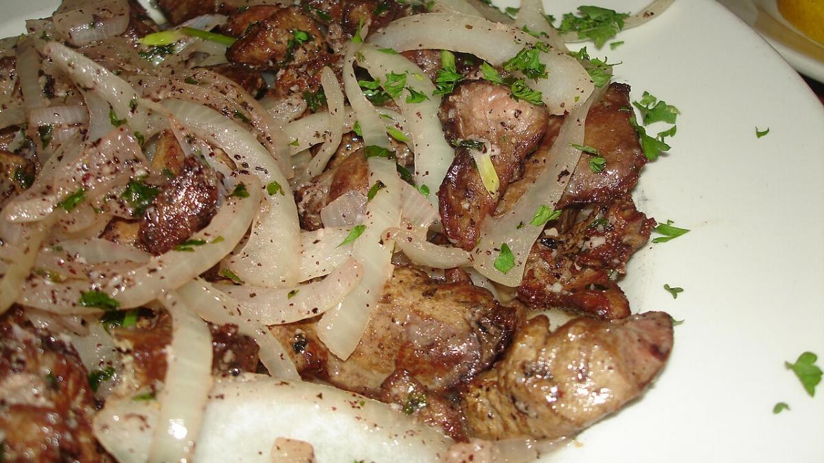 Печень с луком