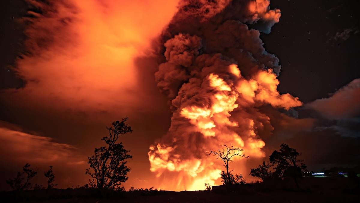 Kīlauea volcano eruption 20201220