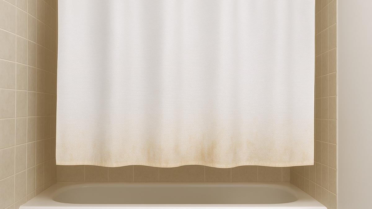 Грязная занавеска в ванной Грязная занавеска в ванной