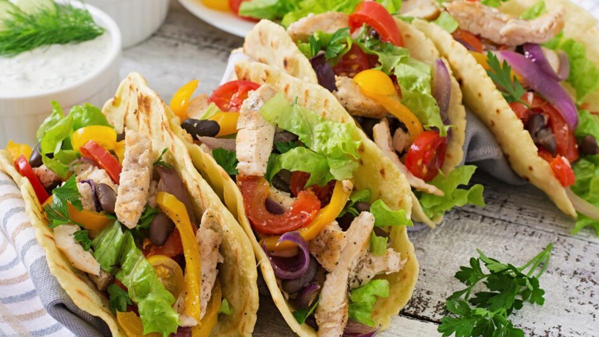 тако с курицей