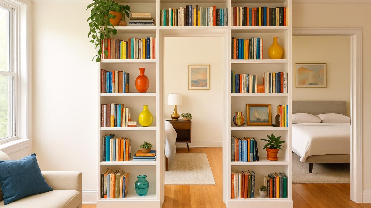 Книжный шкаф вместо двери