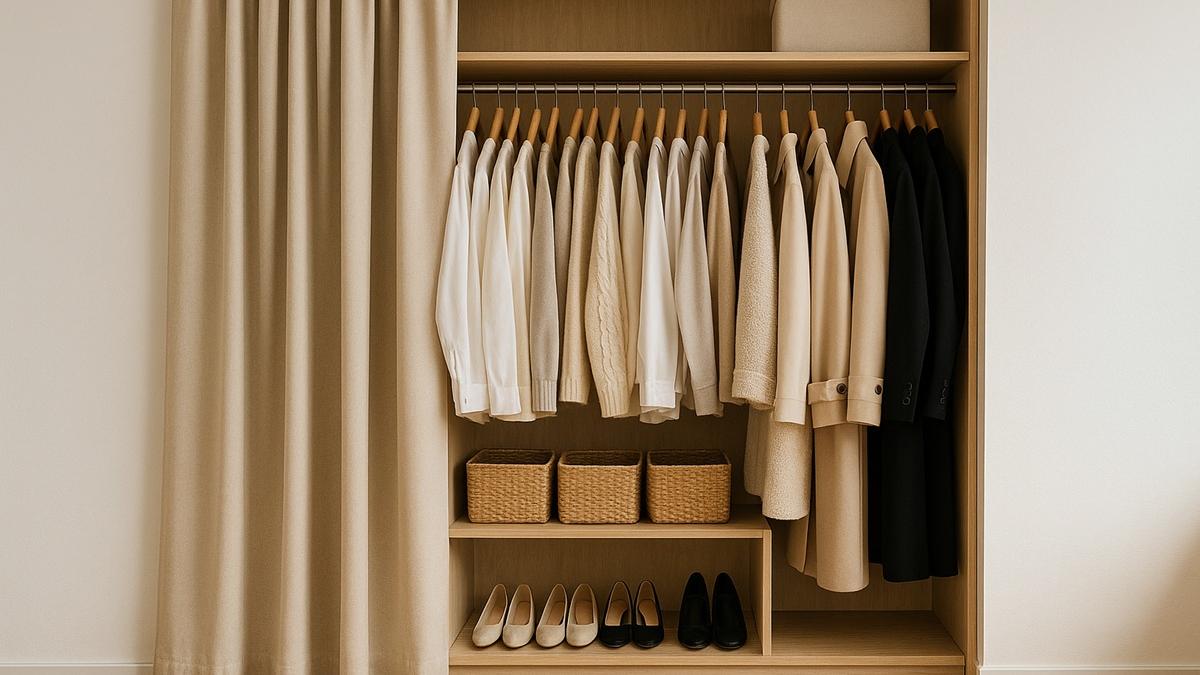 Гардероб со шторой Гардероб со шторой