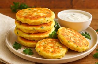 Оладьи из рубленой куриной грудки с кефиром получаются воздушными и сочными