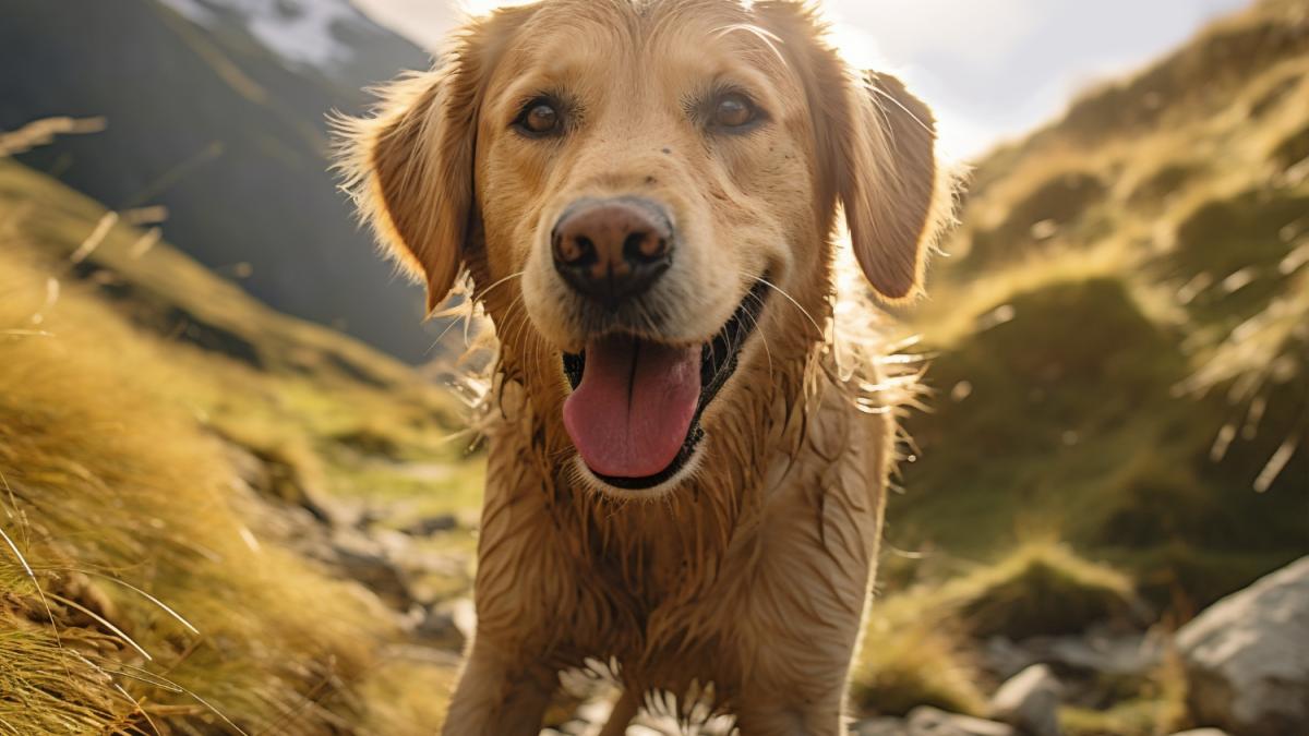 Лабрадор в горах