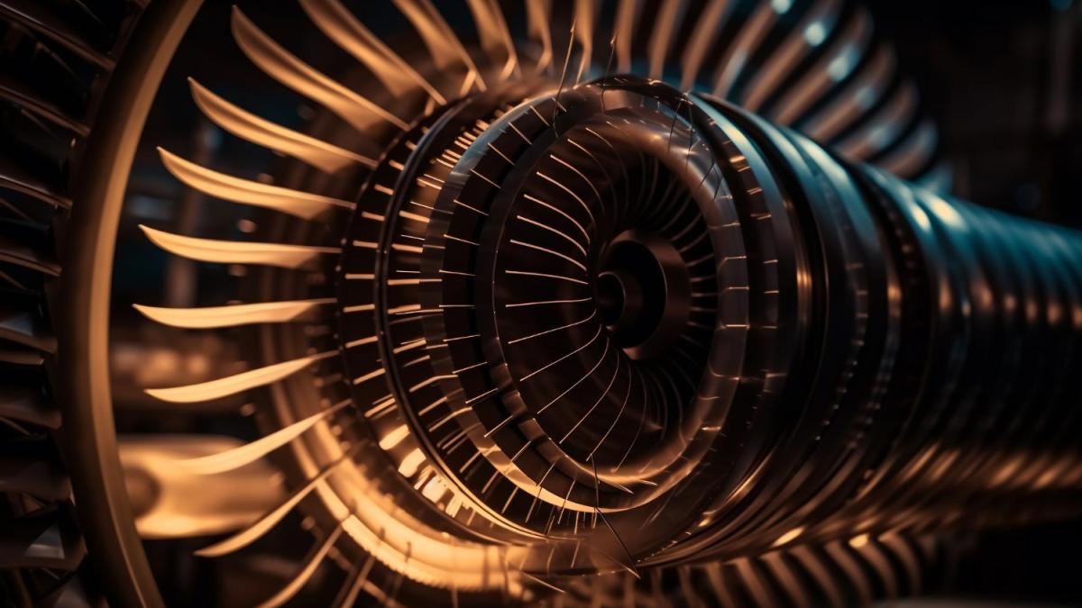 Турбина с лопастями