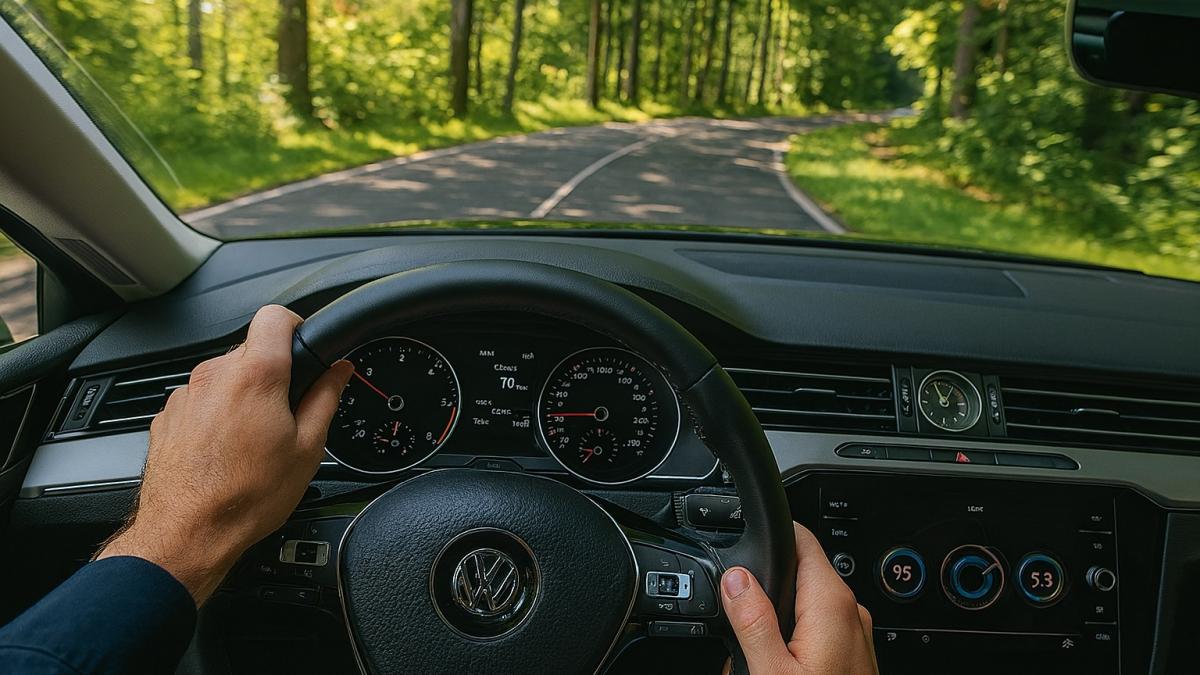 Вид из салона летом