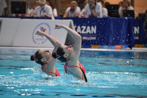 Россиянки выиграли три золота на чемпионате мира по синхронному плаванию после четырёхлетнего перерыва
