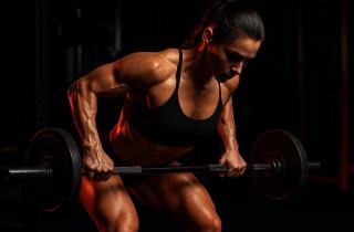 Тренер по фитнесу: тяга штанги в наклоне укрепляет мышцы спины