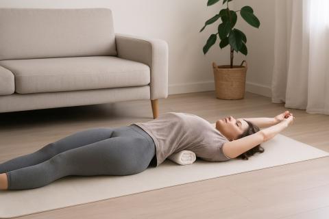 Просыпаюсь с “деревянной” спиной — делаю 5 движений прямо в постели: тело включается за 10 минут