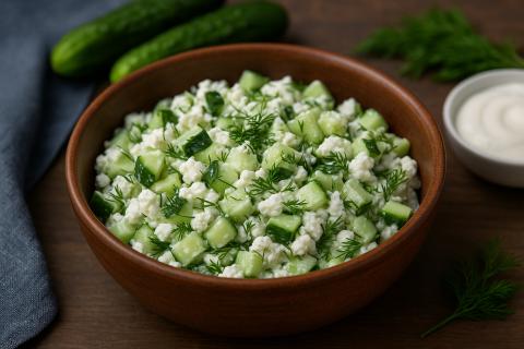 Как приготовить салат с жареными шампиньонами и огурцами: пошаговая инструкция