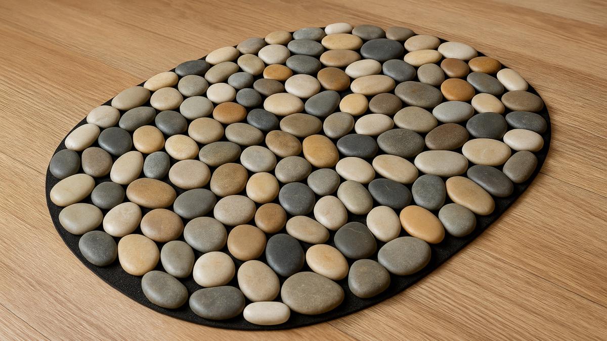 коврик из камней на полу коврик из камней на полу