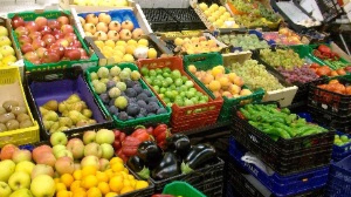 Fruites i verdures al mercat central de Castelló Fruites i verdures al mercat central de Castelló
