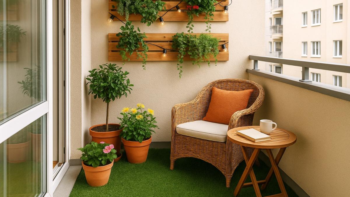 уютный балкон