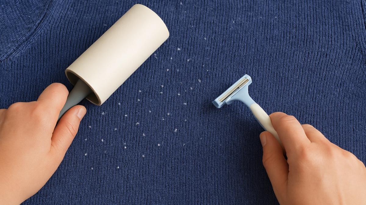 Чистка одежды от катышков Чистка одежды от катышков