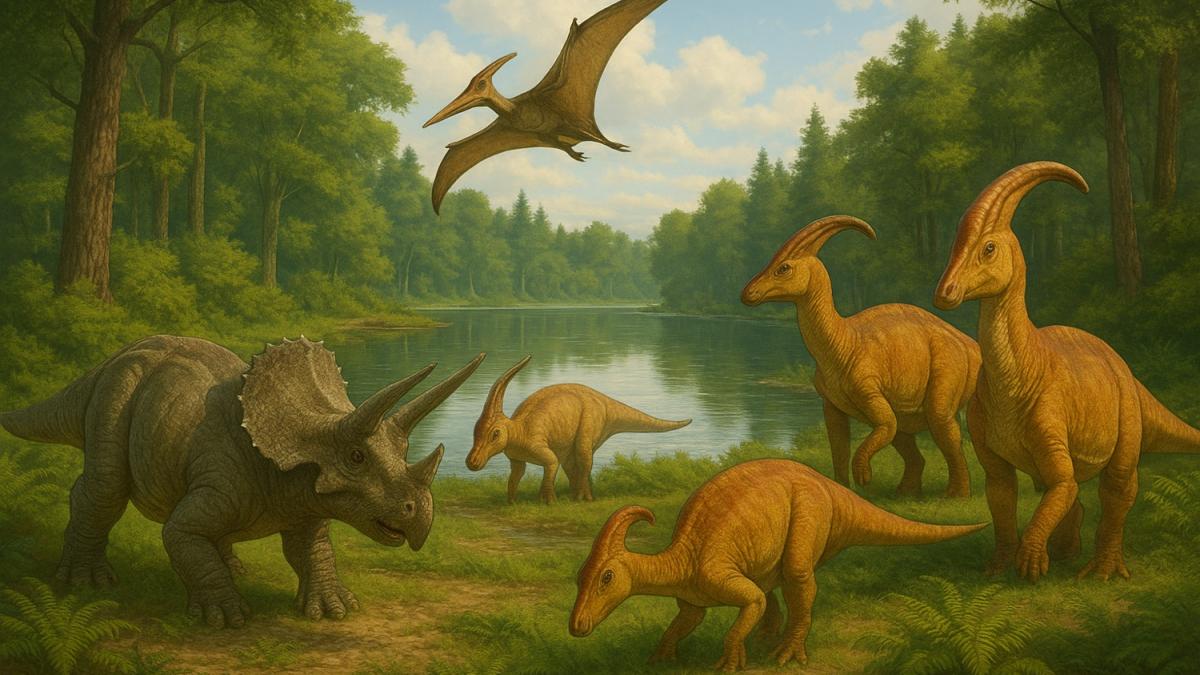 Динозавры до падения астероида Динозавры до падения астероида