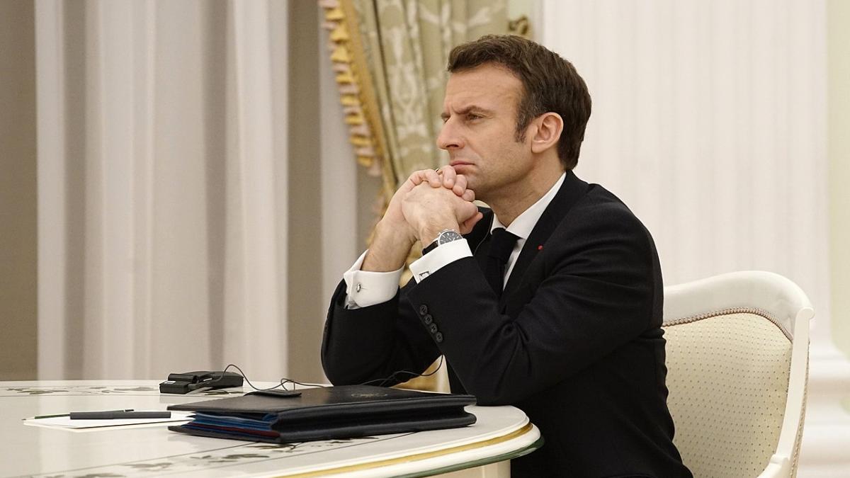 Президент Франции Эммануэль макрон Президент Франции Эммануэль макрон