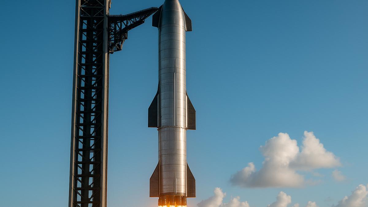 Запуск ракеты Starship Запуск ракеты Starship