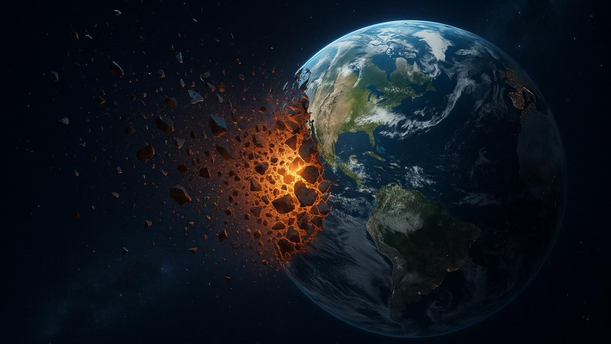 Разрушающаяся планета во Вселенной