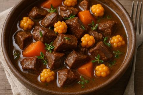 Как приготовить тушёную говядину с помидорами