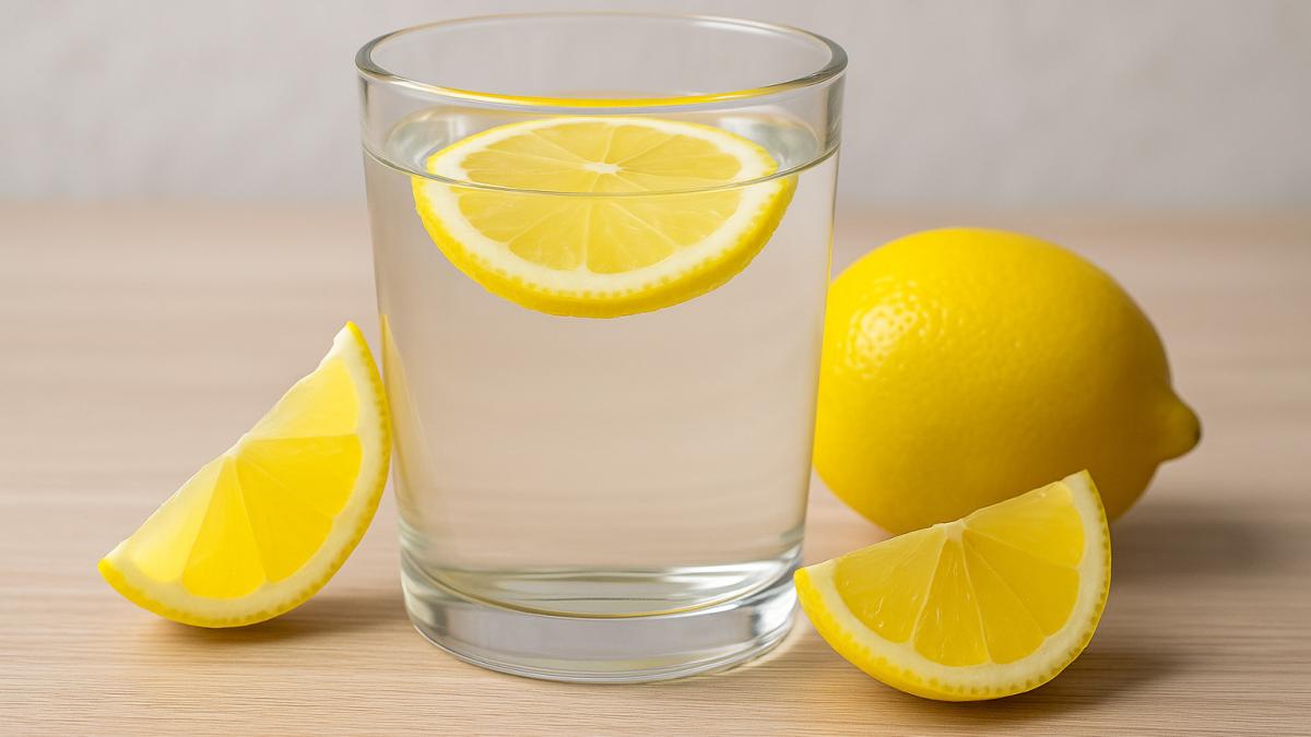 стакан воды с лимоном